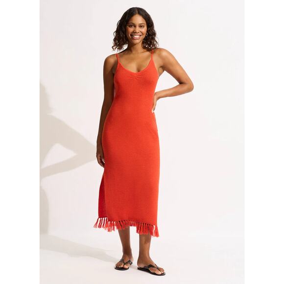 Seafolly Maxi Knit dress size large nwt - Picture 1 of 4